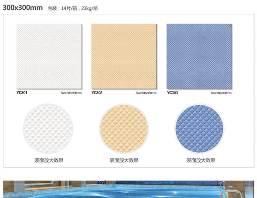 2.5m Weg ISO-Swimmingpool-Mosaik-Fliesen-keramischer Antibeleg 30x30cm