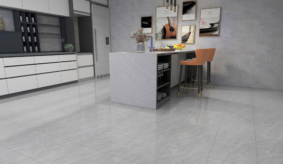 kaufen 400x400mm Langlebiges Marmor-Aussehen Graue Keramik-Rustikafeln für die Küche und die Stufe AAA Matte Glasur Firebrick-Bodenfliesen für das Esszimmer on-line-Fertigung