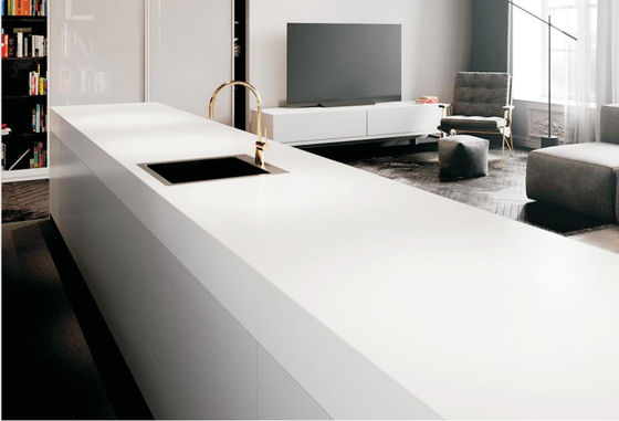 kaufen Reine weiße Sintersteinplatte 800x2600x12mm Innenboden-Wandfliesen on-line-Fertigung
