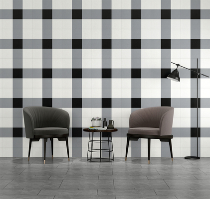kaufen 200x200mm Schwarz Weiß Grau Keramik Rustikal Bodenfliese on-line-Fertigung