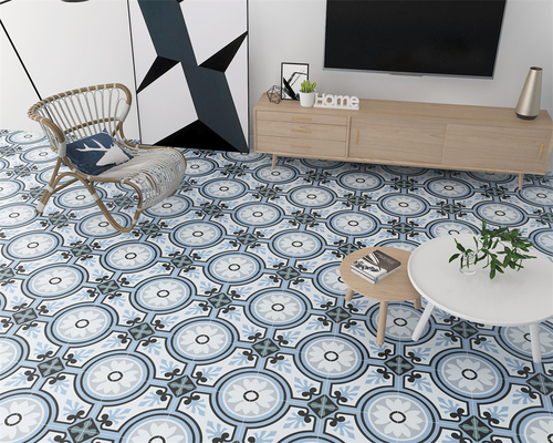 kaufen Blaue 20x20cm Keramikfliese im rustikalen Stil für Innenböden on-line-Fertigung