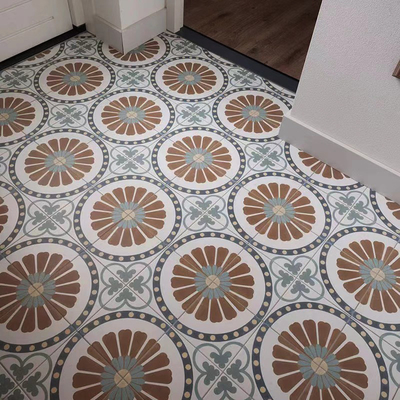 kaufen Braune Blaue 20x20cm Keramik-Fliese im rustikalen Stil für Küchenboden on-line-Fertigung