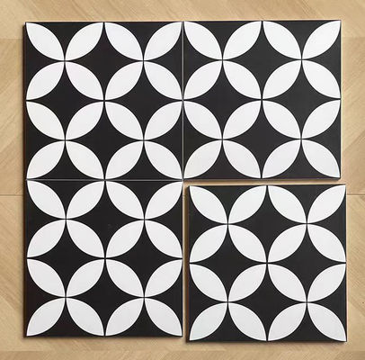 kaufen Schwarz-Weiß 20x20cm Keramik-Fliese im rustikalen Stil für Innenböden und Wände on-line-Fertigung
