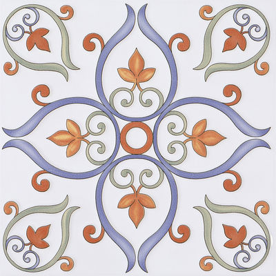 kaufen Weißblaue Keramikrustika 20x20cm AAA-Grad Fußbodenwand on-line-Fertigung