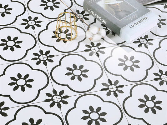 kaufen 20x20cm Schwarz Weiß Keramik Rustikal Fliese AAA Güteklasse Innenboden Wand on-line-Fertigung