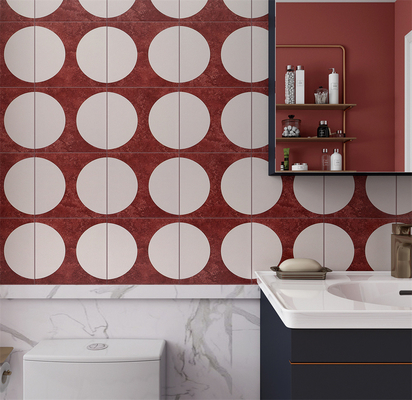 kaufen Rote und beige 20x20cm Innenwand Keramik Rustikafliese und Feuersteine für Bad und Wohnzimmer on-line-Fertigung