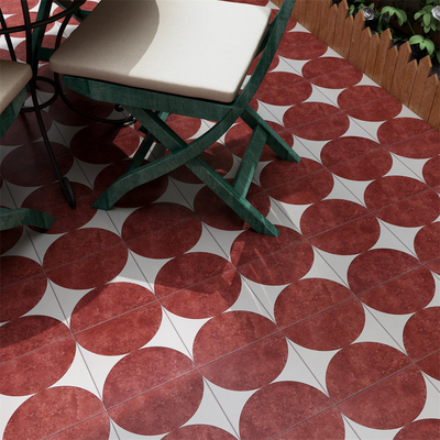 kaufen Rote 20x20cm Keramik-Fliese im rustikalen Stil für Innenwand und -boden on-line-Fertigung