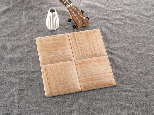 kaufen Hellgelbe Holzmaserung Wandfliese 152x152mm Weißer Scherben on-line-Fertigung