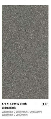 kaufen Schwarz Grau 600x1200x18mm Outdoor Feinsteinzeug-Pflasterfliese on-line-Fertigung