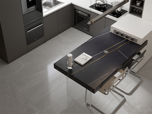 kaufen Schwarze, langlebige Matte, Sintersteinplatten 1470x2700mm für Wohnzimmer und Bad on-line-Fertigung