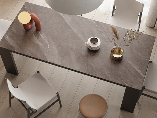 kaufen Anti-Rutsch-Innenfußboden 1420x2700mm Grauer Sandstein Matte Sinterstein-Slab für das Bad on-line-Fertigung