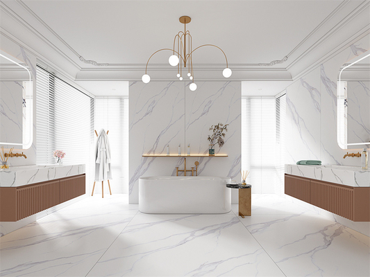 kaufen Carrara Weiß Matt Sinterstein Platten 1420x2700mm AAA Qualität on-line-Fertigung