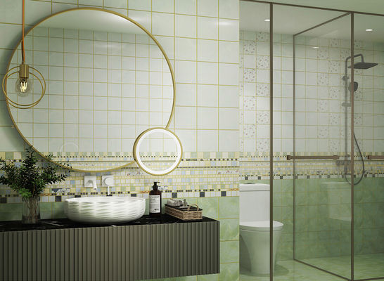 kaufen 300x600mm Spiegeloberfläche Grüne Keramikwandfliese für Bad on-line-Fertigung
