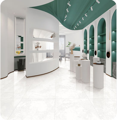 kaufen 600x1200mm Weiße weiche Glasporzellan-Bodenfliesen AAA-Klasse on-line-Fertigung