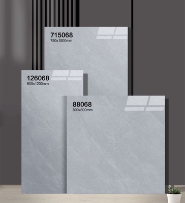 kaufen Verschleißbeständige, langlebige 600x1200mm polierte Glasporzellanfliesen und graue Bodenfliesen für Büro und Bad on-line-Fertigung