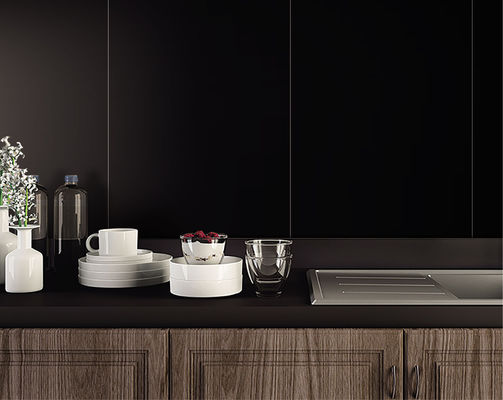 kaufen Schwarz glasierte Porzellan-Wandfliesen 600x1200mm Innenbereich AAA-Qualität on-line-Fertigung