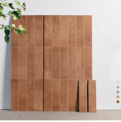 kaufen Säurebeständiges Babygesicht Verglaserte Keramikfliesen und Innenauflagen Elegante Hotelfliesen 400x800mm Braun on-line-Fertigung