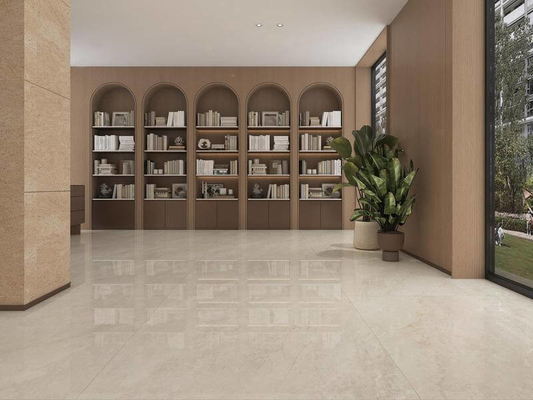 kaufen Beige Säurebeständige 1200x1200mm Keine Verfärbung Innenwand Verglasung Polster Porzellan Fliesen Für Hotel on-line-Fertigung