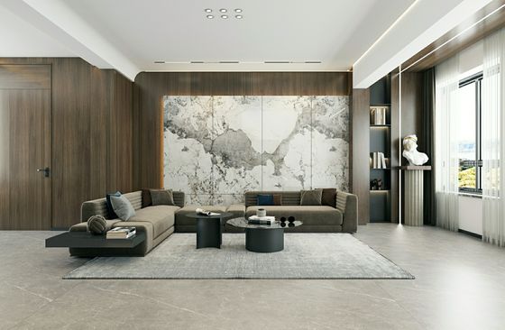 kaufen Weiß polierte, glasierte Porzellanfliese 900x1800mm für Boden und Wand on-line-Fertigung