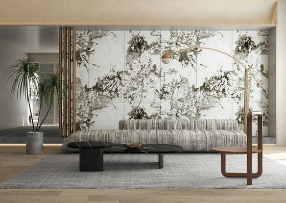 kaufen 900x1800mm Graue polierte Glasporzellanfliesen für den Innenboden on-line-Fertigung