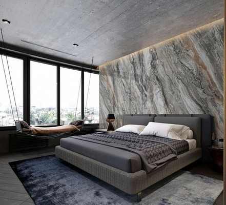 kaufen Innenfußboden und Wand Marmor Aussehen 900x1800x9mm rutschfeste polierte verglaste Porzellanfliesen für Wohnzimmer und Küche on-line-Fertigung