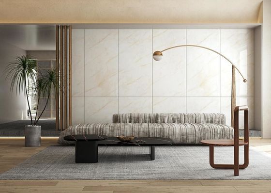 kaufen Hellgelb polierte, glasierte Porzellanfliese 900x1800mm on-line-Fertigung