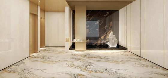 kaufen AAA 900x1800mm polierte Glasporzellanfliesen hellgelb on-line-Fertigung