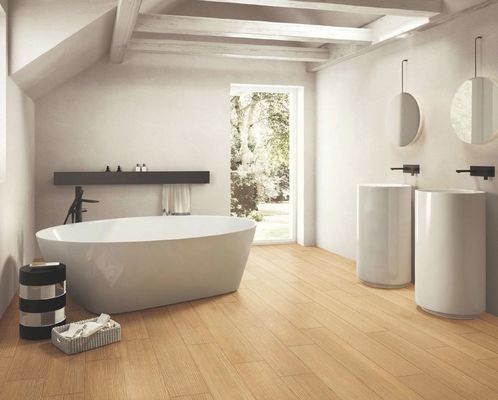 kaufen AAA Güteklasse 150x900mm Braun Gelb Holzoptik Porzellanfliesen Streifen on-line-Fertigung