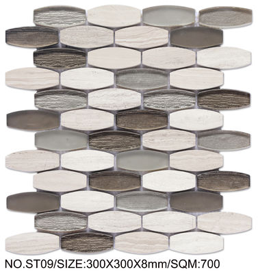 kaufen Beige und Grau Atemberaubendes 300x300mm Natursteinmosaik für Renovierung und Projekt on-line-Fertigung