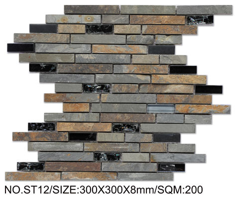 kaufen Braunes, nicht verblassendes 300x300mm Natursteinmosaik für Dekoration und Projekte on-line-Fertigung