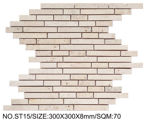 kaufen Langlebiger hellgelber 300x300mm Natursteinmosaik für Schlafzimmer und Küche on-line-Fertigung