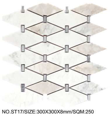 kaufen Stilvolles und rutschfeste 300x300mm Naturstein Mosaik für Bad on-line-Fertigung