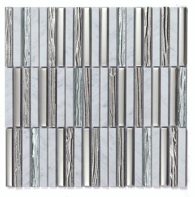 kaufen 282x294mm Graue, kratzfeste und wasserdichte Mosaike aus Naturstein für Bad und Hotel on-line-Fertigung