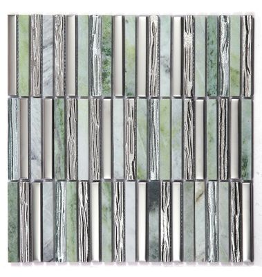 kaufen Grüne Stilvolle 282x294mm Innenwand Naturstein Mosaiken Für Schlafzimmer und Schwimmbad on-line-Fertigung