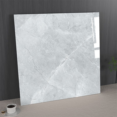 kaufen Stain-resistant and Firebrick 1mx1m Marble Porcelain Glazed Polished Tiles For Living Room Light Gray on-line-Fertigung