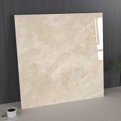 kaufen Antibakterielle, fleckenresistente Innenbodenfliese, hellbraun, 1000x1000mm, poliert, glasiertes Porzellan für Wohn- und Esszimmer on-line-Fertigung