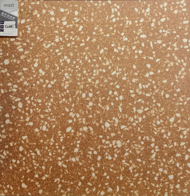 kaufen Feuerziegelbraune 600x600mm Terrazzo-Keramikfliesen für Badezimmer und Balkon on-line-Fertigung