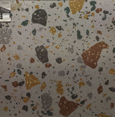 kaufen Stilvolle Beige 600x600mm Terrazzo Keramik-Innenfußbodenfliesen für Wohnung und Wohnzimmer on-line-Fertigung