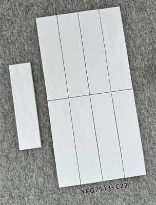 kaufen Weiße Fleckenbeständige 75x300mm glänzende Keramikwandfliesen für Wohnzimmer und Balkon on-line-Fertigung