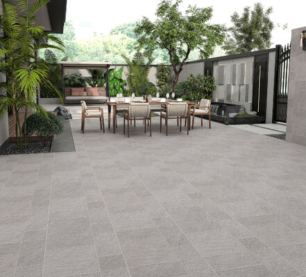 kaufen Antibakterielle Retro-Matte, hellgraue Keramik-Pflaster 600x600mm Außenfußbodenfliesen 12mm für Balkon on-line-Fertigung