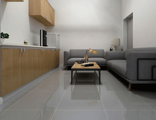 kaufen 60x60cm 29kg Porcelanato Bodenfliese, 9.5mm Porzellan die hellgrauen polierte Fliesen on-line-Fertigung