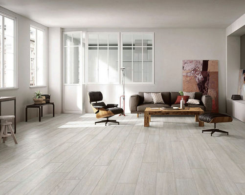 kaufen 9.5mm heller Gray Wood Tiles, Effekt-Porzellan-Fliesen SGS 200x1200mm hölzerne im Freien on-line-Fertigung