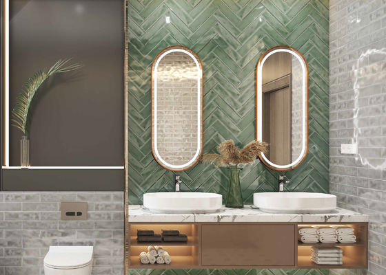 kaufen 75x300mm glasierte Keramik-U-Bahn-Wandfliese für Innenarchitektur on-line-Fertigung