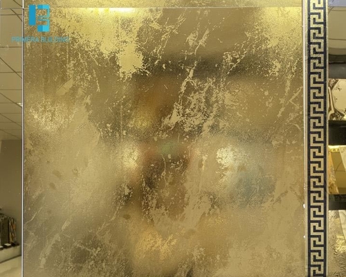 kaufen Reines Luxusgold färben Bodenfliesen 11mm mit Sand-Elementen für Landhaus-Badezimmer Ktv on-line-Fertigung