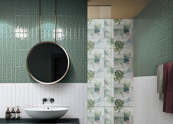kaufen Harringbone innerhalb der Wand deckt 50x200mm Grey Tiles Bathroom mit Ziegeln on-line-Fertigung