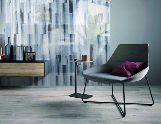 kaufen 100x300mm Keramik-Wandfliese Wellendesign Rosa Grün Blau Orange Rosig on-line-Fertigung