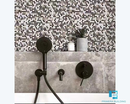kaufen Knopfförmige dekorative Wand-Porzellanfliesen, gemischte Farbe, 6 mm Dicke on-line-Fertigung