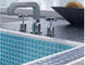 Glattes 6mm Swimmingpool-Mosaik deckt keramisches Himmel-Blau weiße 300x300mm mit Ziegeln