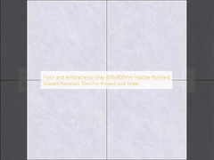 Bodenfliesen und antibakterielle graue 800x800mm polierte, glasierte Porzellanfliesen für Projekte und Hotels