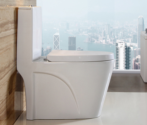 Zweiflüssige Ein-Teil-Toilette mit Keramikwasserbehälter